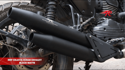 Yezdi Scrambler Celesta scram Red Rooster Performance Exhaust