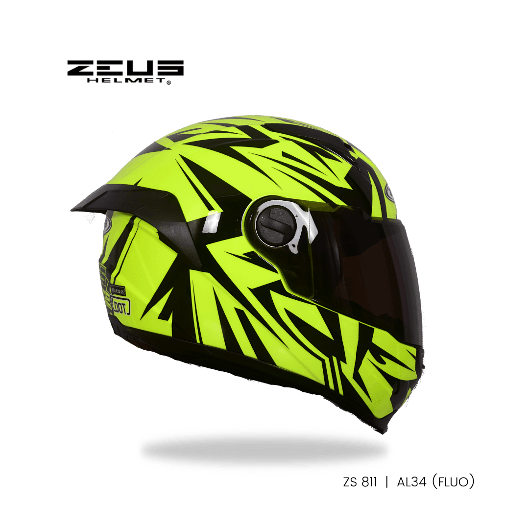 ZEUS ZS-811 AL 34 HELMET – FLUO YELLOW BLACK