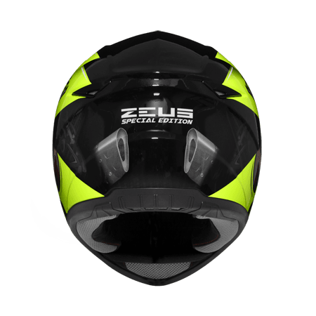 ZEUS ZS-811 BLACK AL39 FLUROESCENT YELLOW HELMET