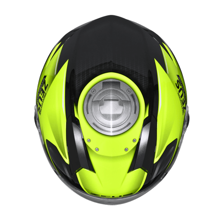 ZEUS ZS-811 BLACK AL39 FLUROESCENT YELLOW HELMET